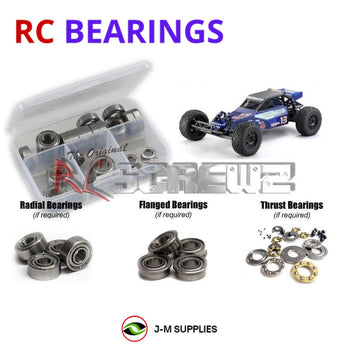 Representative image of an RCScrewZ metal-shielded bearing kit for Kyosho Ultima DB 1/8 Electric 2WD Desert Buggy (30856); exact bearing sizes and quantities vary by RC model.