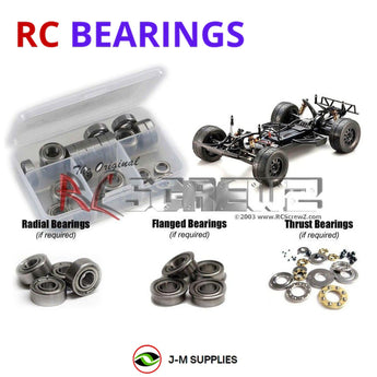 J-M SUPPLIES - RCScrewZ Metal Shielded Bearing Kit kyo151b for Kyosho Ultima SC6 1/10th #30070 RC Car | SET - 