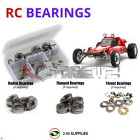 Representative image of an RCScrewZ metal-shielded bearing kit for Kyosho Tomahawk Original 1/10 Electric 2WD Buggy (3065); exact bearing sizes and quantities vary by RC model.