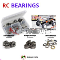 Representative image of an RCScrewZ metal-shielded bearing kit for Kyosho Outlaw Ultima ST 1/10 Electric 2WD Truck (3166); exact bearing sizes and quantities vary by RC model.