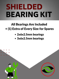 Upgrade Your RC Car with Metal Shielded Bearings for Kyosho Mini-Z MR-03VE | kyo170b - High Performance Upgrade | Durable & Reliable - by J-M SUPPLIES