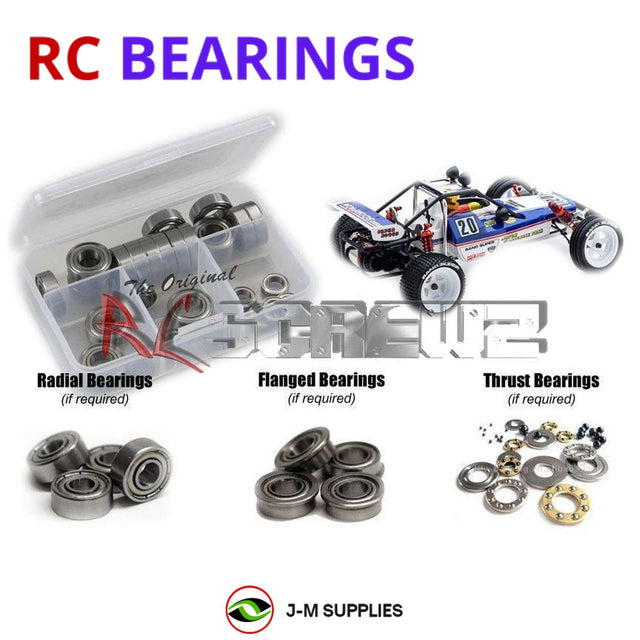 RCScrewZ Metal Shielded Bearing Kit kyo176b for Kyosho Turbo Scorpion Legendary Series 1/10 Electric 2WD Off-Road Buggy (30616B) | SET