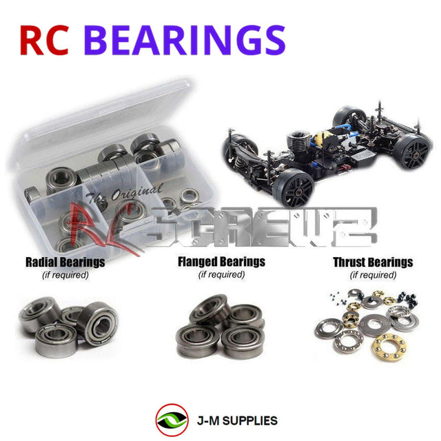 RCScrewZ Metal Shielded Bearing Kit kyo177b for Kyosho Inferno GT3 1/8 Nitro GP 4WD On-Road GT Racing Car (33010, 33010B) | SET