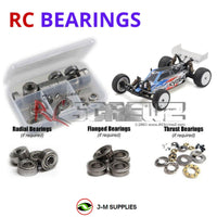 Representative image of an RCScrewZ metal-shielded bearing kit for Kyosho Ultima RB6.6 1/10 Electric 2WD Buggy (34310B); exact bearing sizes and quantities vary by RC model.