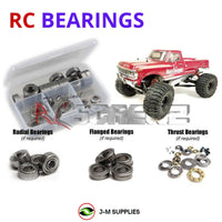 Representative image of an RCScrewZ metal-shielded bearing kit for Kyosho Mad Crusher GP 1/8 Nitro 4WD Monster Truck (33152); exact bearing sizes and quantities vary by RC model.