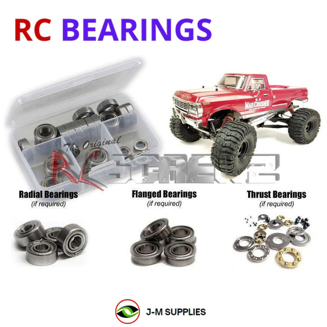 RCScrewZ Metal Shielded Bearing Kit kyo180b for Kyosho Mad Crusher GP Readyset 1/8 Nitro 4WD Monster Truck (33152) | SET
