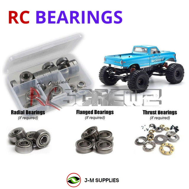 RCScrewZ Metal Shielded Bearing Kit kyo194b for Kyosho Mad Crusher VE 1/8 Electric Brushless 4WD Monster Truck (34254) | SET