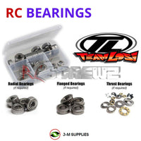 Representative image of an RCScrewZ metal-shielded bearing kit for Team Losi XX-T CR/GP 1/10 Electric 2WD Truck (LOSA0071, LOSA0072); exact bearing sizes and quantities vary by RC model.