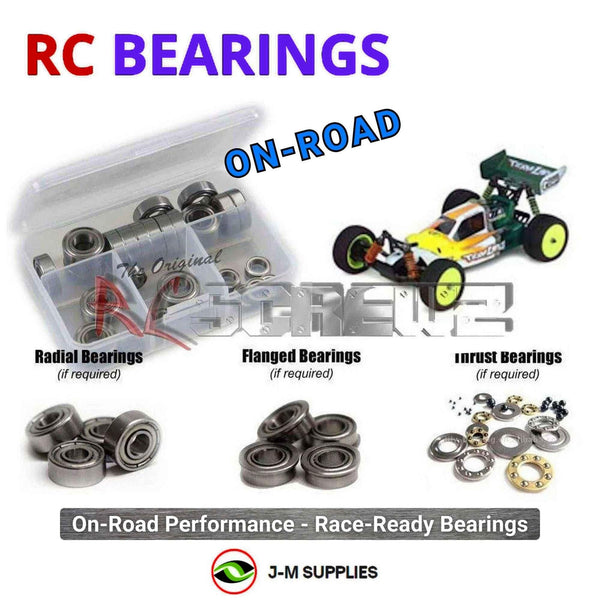 J-M SUPPLIES RC Parts Store - RCScrewZ Metal Shielded Bearing Kit los014b for Team Losi XX-4 and XX-4 Worlds Edition 1/10 Electric 4WD Off-Road Buggy (LOSA0010, LOSA0011) | PRO