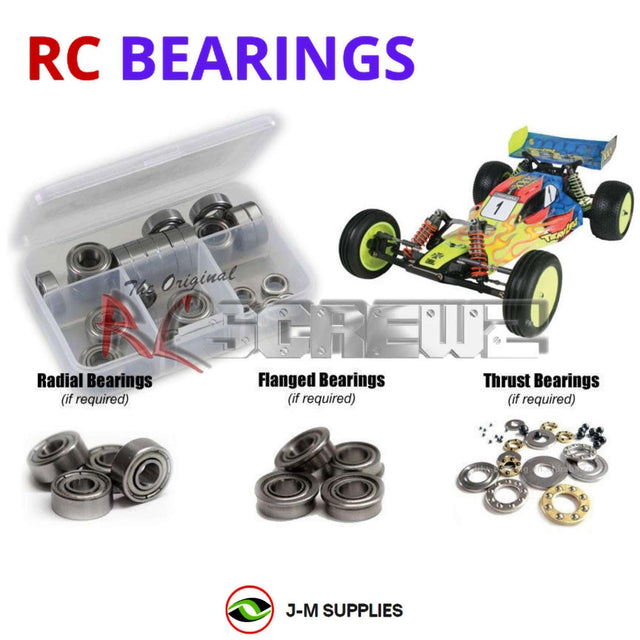 RCScrewZ Metal Shielded Bearing Kit los016b for Team Losi XXX BK2 Brian Kinwald Edition 1/10 Electric 2WD Off-Road Buggy (LOSA0030) | SET