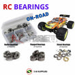 J-M SUPPLIES - RCScrewZ Metal Shielded Bearing Kit los026b for Team Losi Muggy RTR/Pro 1/8 4WD MT (LOSB0018) | SET - 