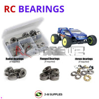 Representative image of an RCScrewZ metal-shielded bearing kit for Losi Micro-T 1/36 Electric 2WD Micro Stadium Truck (LOSB0230T1); exact bearing sizes and quantities vary by RC model.