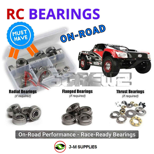 J-M SUPPLIES RC Parts Store - RCScrewZ Metal Shielded Bearing Kit los056b for Losi XXX-SCT Brushless RTR 1/10 Electric 2WD Short Course Truck (LOS03002) | PRO