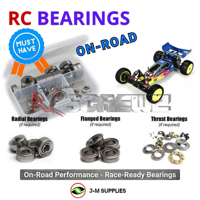 RCScrewZ Metal Shielded Bearing Kit los062b for Team Losi Racing 22 1/10 Electric 2WD Race Buggy Kit (TLR0022) | SET