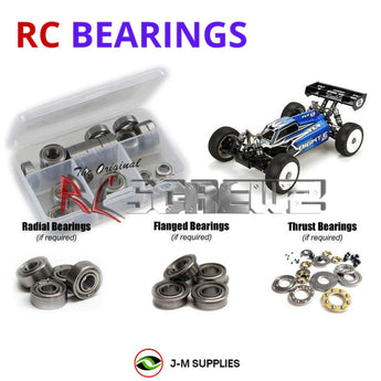J-M SUPPLIES RC Parts Store - RCScrewZ Metal Shielded Bearing Kit los074b for Team Losi Racing 8IGHT-E 3.0 Race Kit 1/8 Electric 4WD Off-Road Buggy (TLR04002) | SET