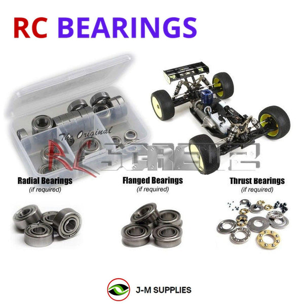 J-M SUPPLIES RC Parts Store - RCScrewZ Metal Shielded Bearing Kit los079b for Team Losi Racing 8IGHT-T 3.0 Race Kit 1/8 Nitro 4WD Competition Truggy (TLR04001) | SET
