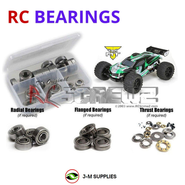 RCScrewZ Metal Shielded Bearing Kit los089b for Losi TEN-MT RTR Brushless with AVC 1/10 Electric 4WD Monster Truck (LOS03006) | SET