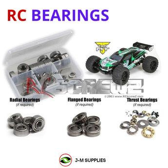 J-M SUPPLIES RC Parts Store - RCScrewZ Metal Shielded Bearing Kit los089b for Team Losi TEN-MT 4wd LOS03006T RC Car | PRO
