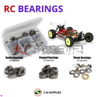 Representative image of an RCScrewZ metal-shielded bearing kit for Losi TLR 22-4 2.0 1/10 Electric 4WD Buggy (TLR03007); exact bearing sizes and quantities vary by RC model.