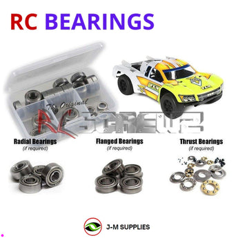 J-M SUPPLIES RC Parts Store - RCScrewZ Metal Shielded Bearing Kit los094b for Team Losi Racing TEN-SCTE 3.0 Race Kit 1/10 Electric 4WD Short Course Truck (TLR03008) | SET