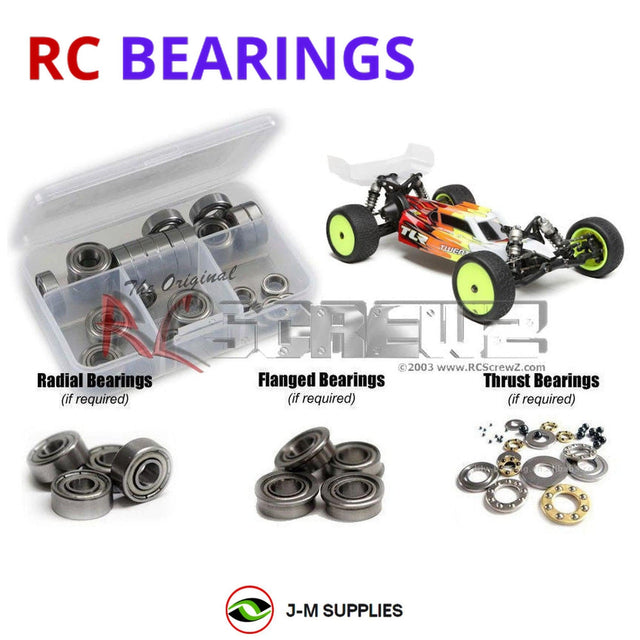 RCScrewZ Metal Shielded Bearing Kit los097b for Team Losi Racing 22 4.0 Race Kit 1/10 Electric 2WD Off-Road Buggy (TLR03013) | SET