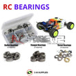 J-M SUPPLIES RC Parts Store - RCScrewZ Metal Shielded Bearing Kit los101b for Losi 22T 4.0 1/10 Truck TLR03015 RC Car | RCX