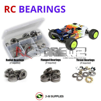 J-M SUPPLIES RC Parts Store - RCScrewZ Metal Shielded Bearing Kit los101b for Team Losi Racing 22T 4.0 Race Kit 1/10 Electric 2WD Stadium Truck (TLR03015) | SET