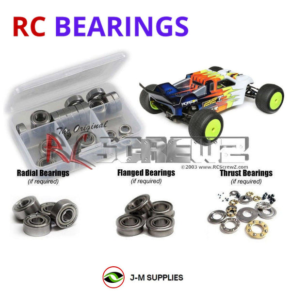 J-M SUPPLIES RC Parts Store - RCScrewZ Metal Shielded Bearing Kit los101b for Team Losi Racing 22T 4.0 Race Kit 1/10 Electric 2WD Stadium Truck (TLR03015) | SET