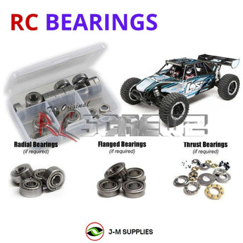 J-M SUPPLIES - RCScrewZ Metal Shielded Bearing Kit los112b for Losi DBXL-E 1/5th #LOS05012 RC Car | SET - 