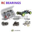 J-M SUPPLIES RC Parts Store - RCScrewZ Metal Shielded Bearing Kit los115b for Team Losi Racing 22X-4 Race Kit 1/10 Electric 4WD Off-Road Buggy (TLR03020) | UPG