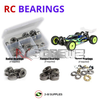 J-M SUPPLIES RC Parts Store - RCScrewZ Metal Shielded Bearing Kit los115b for Team Losi Racing 22X-4 Race Kit 1/10 Electric 4WD Off-Road Buggy (TLR03020) | UPG