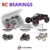 Representative image of an RCScrewZ metal-shielded bearing kit for Losi Lasernut U4 2.2 1/10 Electric 4WD Rock Racer (LOS03028); exact bearing sizes and quantities vary by RC model.