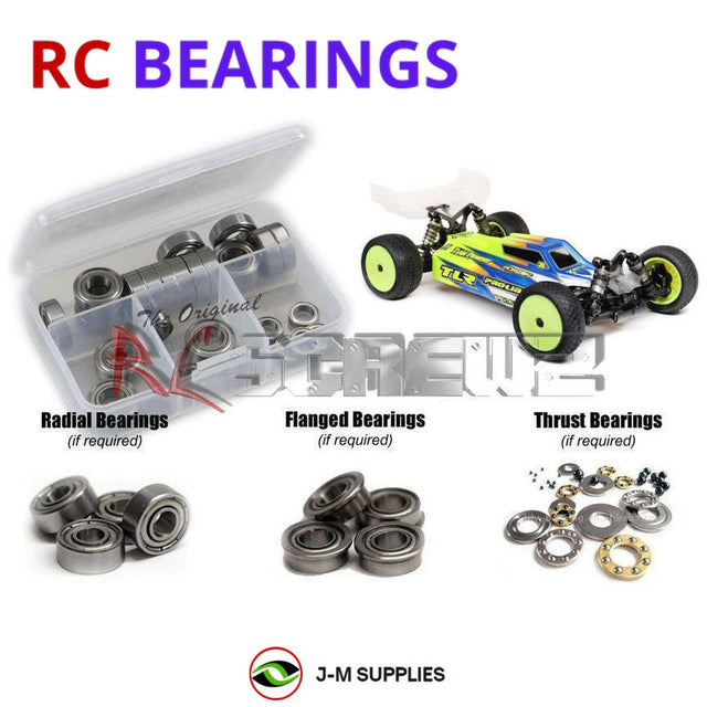 RCScrewZ Metal Shielded Bearing Kit los130b for Team Losi Racing 22X-4 Elite Race Kit 1/10 Electric 4WD Off-Road Buggy (TLR03026) | SET