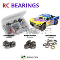 Representative image of an RCScrewZ metal-shielded bearing kit for TLR 22SCT 3.0 MM 1/10 Electric 2WD SCT (TLR03009); exact bearing sizes and quantities vary by RC model.