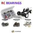 J-M SUPPLIES - RCScrewZ Metal Shielded Bearing Kit mug014b for Mugen Seiki MBX-5R/Prospec 1/8th RC Car | SET - 