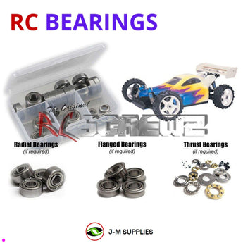 J-M SUPPLIES RC Parts Store - RCScrewZ Metal Shielded Bearing Kit ofn013b for Ofna Ultra MBX RTR 1/8th Buggy RC Car | SET