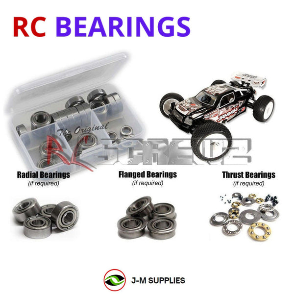 J-M SUPPLIES RC Parts Store - RCScrewZ Metal Shielded Bearing Kit ofn045b for Ofna Jammin X2 CRT 1/8th Truggy RC Car | SET