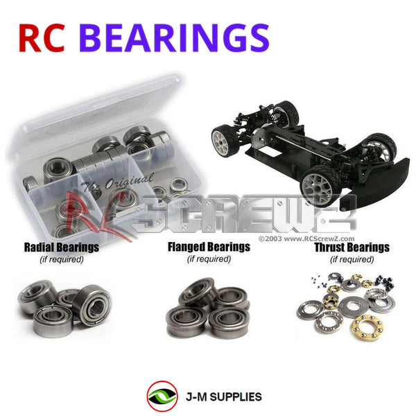J-M SUPPLIES RC Parts Store - RCScrewZ Metal Shielded Bearing Kit ofn055b for Ofna JL10e 1/10th RC Car | SET