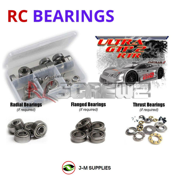 J-M SUPPLIES RC Parts Store - RCScrewZ Metal Shielded Bearing Kit ofn056b for Ofna Ultra GTP 2 1/8th Touring Car | SET