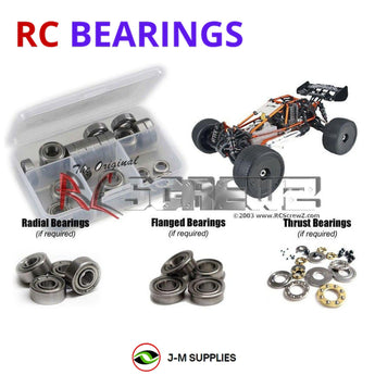 J-M SUPPLIES RC Parts Store - RCScrewZ Metal Shielded Bearing Kit ofn070b for Ofna Hyper SS Cage Plus RC Car | SET