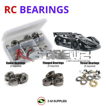 J-M SUPPLIES RC Parts Store - RCScrewZ Metal Shielded Bearing Kit ofn071b for Ofna X3 GT 1/8th Onroad RC Car | SET