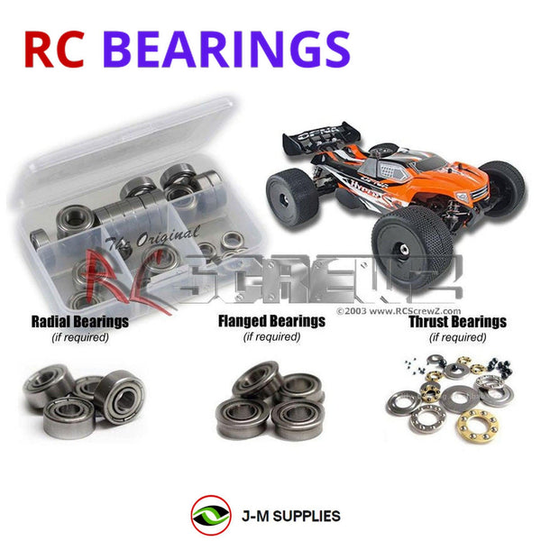 J-M SUPPLIES RC Parts Store - RCScrewZ Metal Shielded Bearing Kit ofn073b for Ofna Hyper SSTe 1/8th Truggy RC Car | PRO