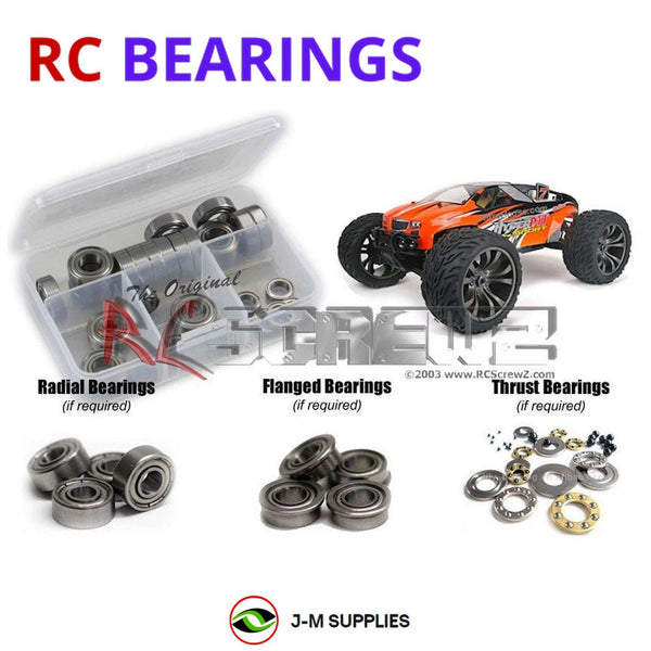 J-M SUPPLIES RC Parts Store - RCScrewZ Metal Shielded Bearing Kit ofn075b for Ofna Hyper MT Nitro 1/8th RC Car | PRO