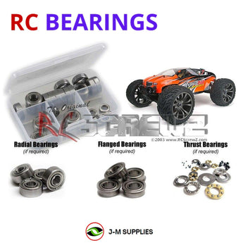 J-M SUPPLIES RC Parts Store - RCScrewZ Metal Shielded Bearing Kit ofn075b for Ofna Hyper MT Nitro 1/8th RC Car | SET