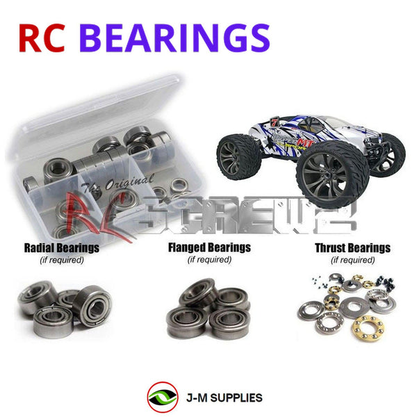 J-M SUPPLIES RC Parts Store - RCScrewZ Metal Shielded Bearing Kit ofn076b for Ofna Hyper MTe 1/8th RC Car | SET