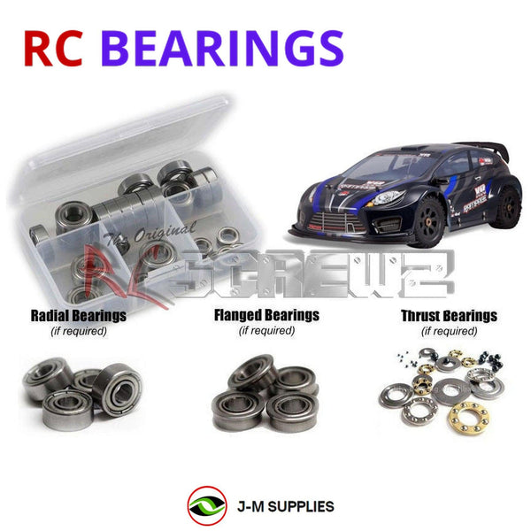 J-M SUPPLIES RC Parts Store - RCScrewZ Metal Shielded Bearing Kit rcr004b for RedCat Racing Rampage Rally 1/5 RC Car | SET
