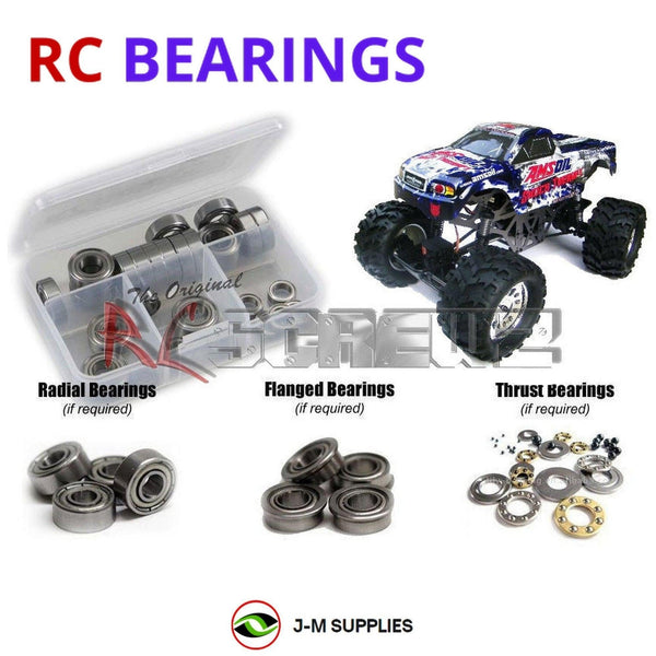 J-M SUPPLIES RC Parts Store - RCScrewZ Metal Shielded Bearing Kit rcr015b for Redcat Racing Ground Pounder Crawler | SET