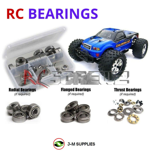 J-M SUPPLIES RC Parts Store - RCScrewZ Metal Shielded Bearing Kit rcr027b for Redcat Racing Caldera 3.0 Nitro 1/10 4WD Monster Truck | SET