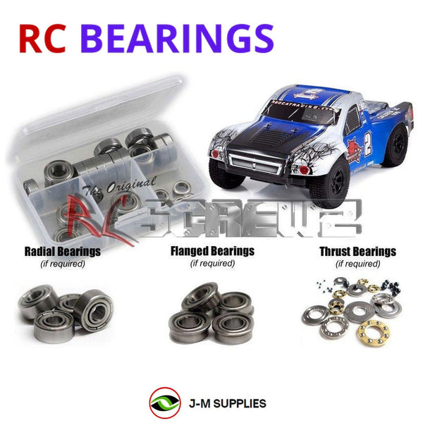 J-M SUPPLIES RC Parts Store - RCScrewZ Metal Shielded Bearing Kit rcr028b for Redcat Racing Caldera SC 10E 1/10 Electric Brushless 4WD Short Course Truck (RERCALDERA-SC-10E-BLUE) | SET
