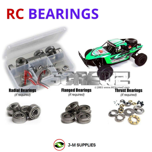 J-M SUPPLIES RC Parts Store - RCScrewZ Metal Shielded Bearing Kit rcr038b for RedCat Racing Sandstorm Buggy RC Car | SET